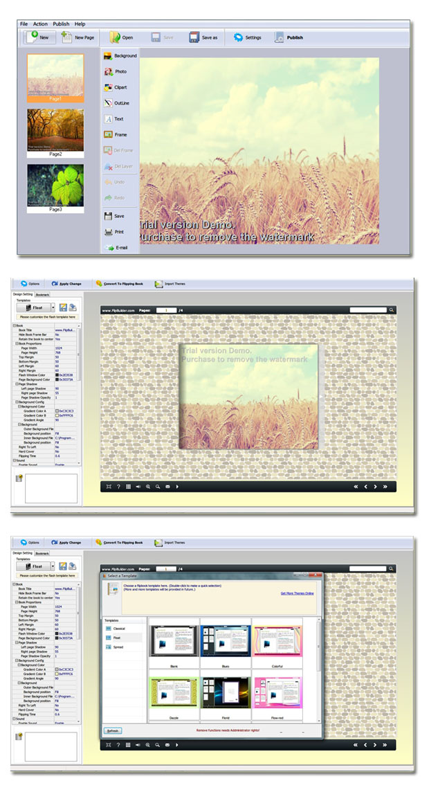 Album to Flippingbook3D screenshot Album to Flippingbook3D screenshot