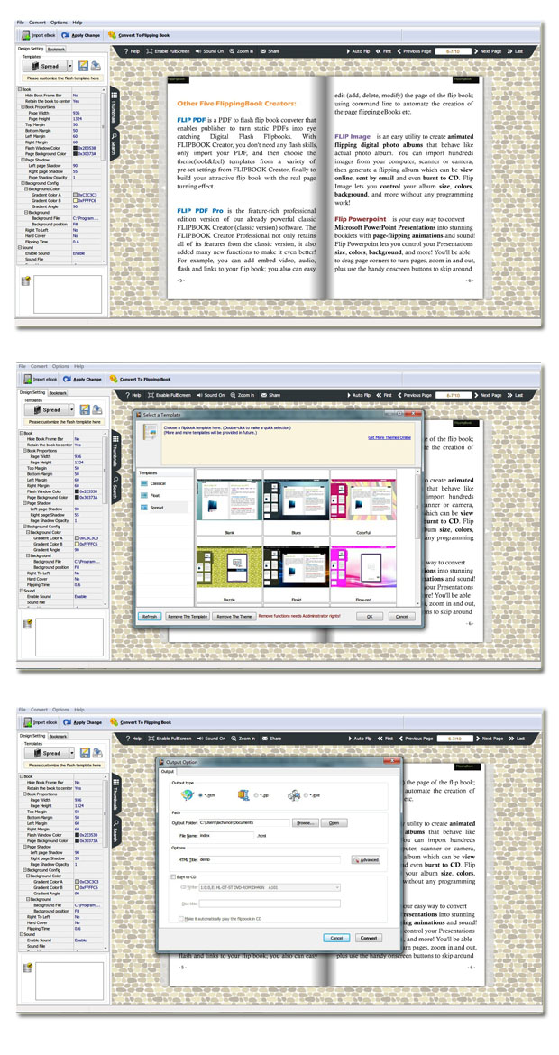 Windows 7 eBook to Flippingbook3D 2.4 full