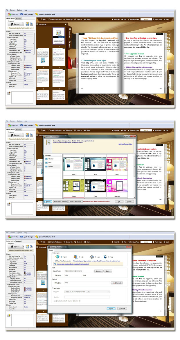 Windows 7 PCL to Flippingbook3D 2.4 full