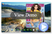 Yellowstone National Park templates for PDF to Flippingbook3d Pro demo